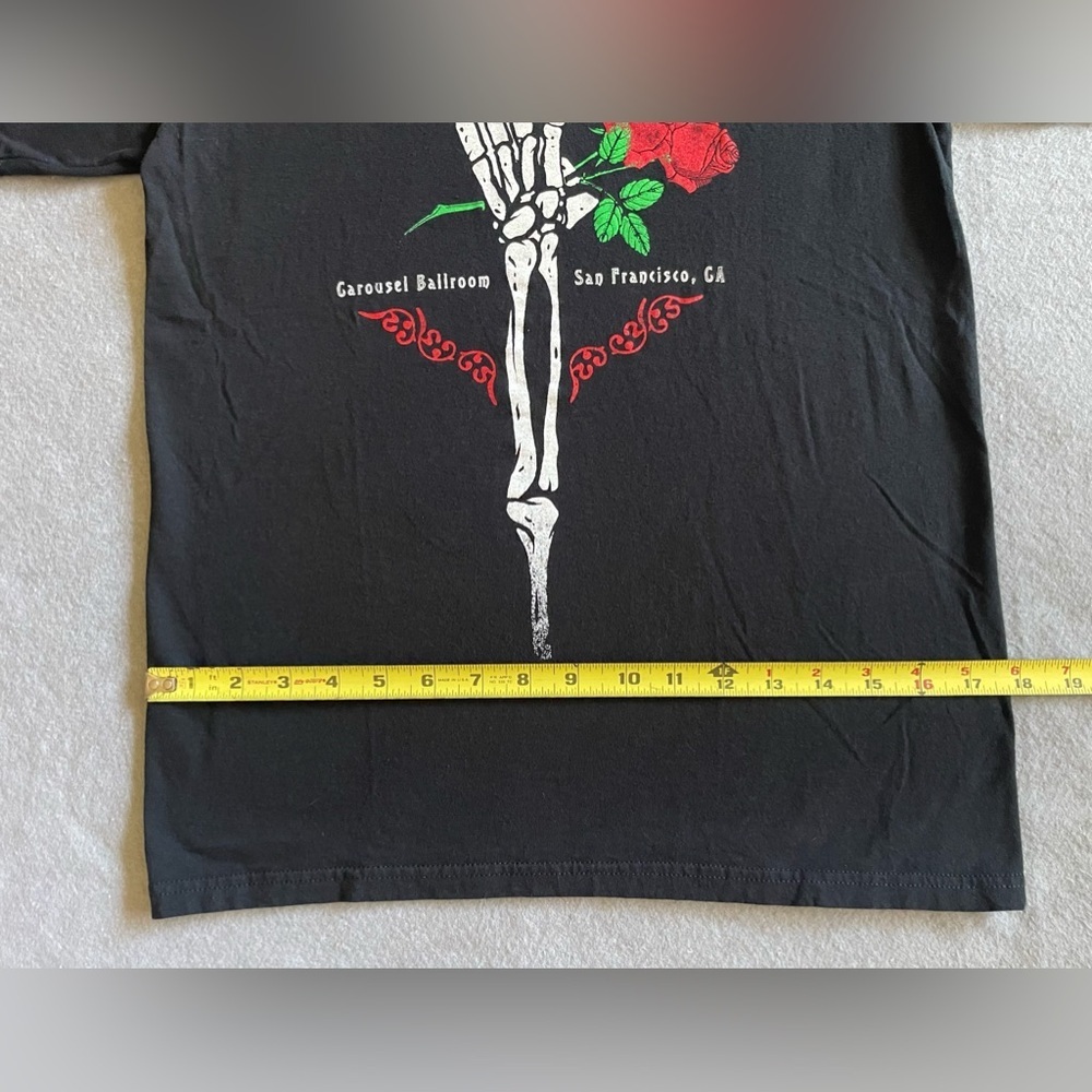 Grateful Dead 1968 Graphic T-Shirt Ripple Junction Black Small Deadhead Rock - Picture 3 of 6